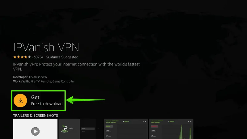 Steps to install IPVanish VPN on Firestick