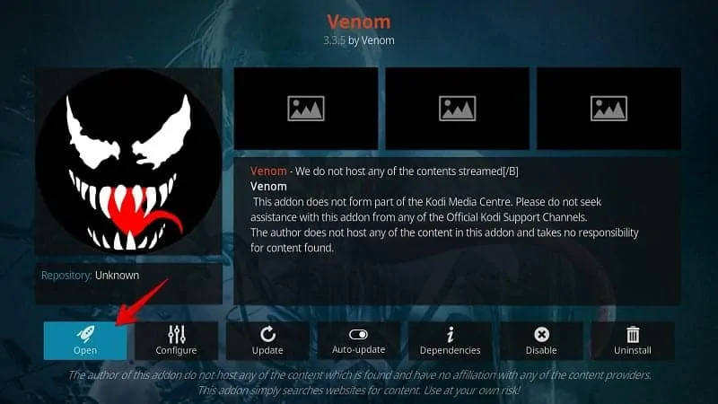 Steps to install Venom Kodi Add-on