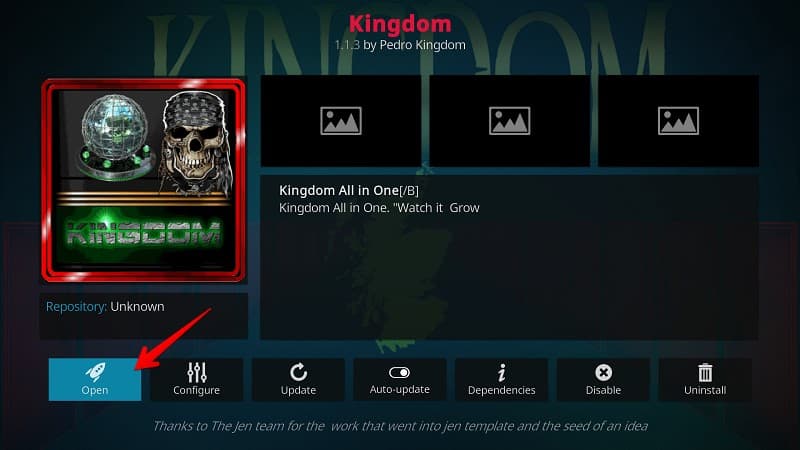 Install Kingdom Kodi Addon